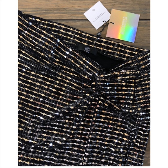 6- Missguided mirror sequin split front mi… - Picture 2 of 15